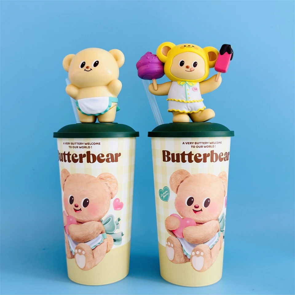 Authentic Thailand Butterbear Topper Cup Figurine Cute Bear