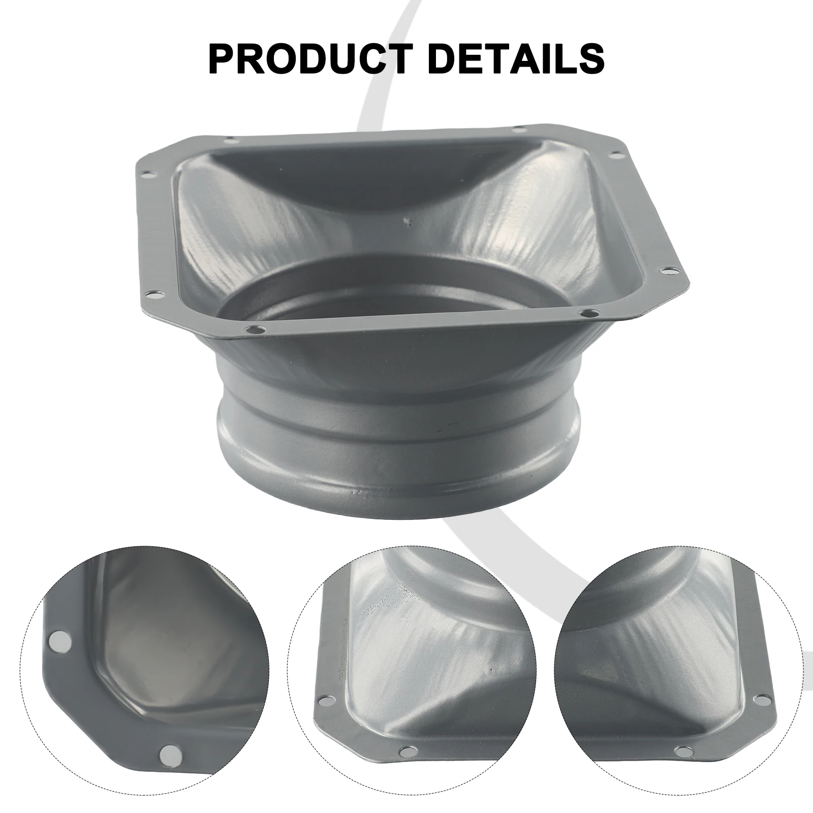 Flange de escape para cozinha, tubo de