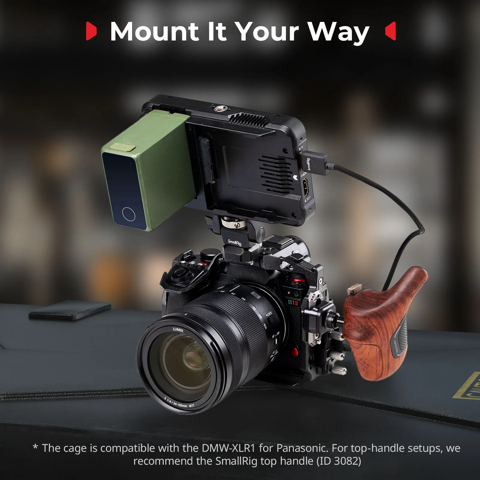 "Black Mamba" Cage for Panasonic G9 II / S5 II /S5 IIX/S1R II/S1 II/S1 IIE w Qu