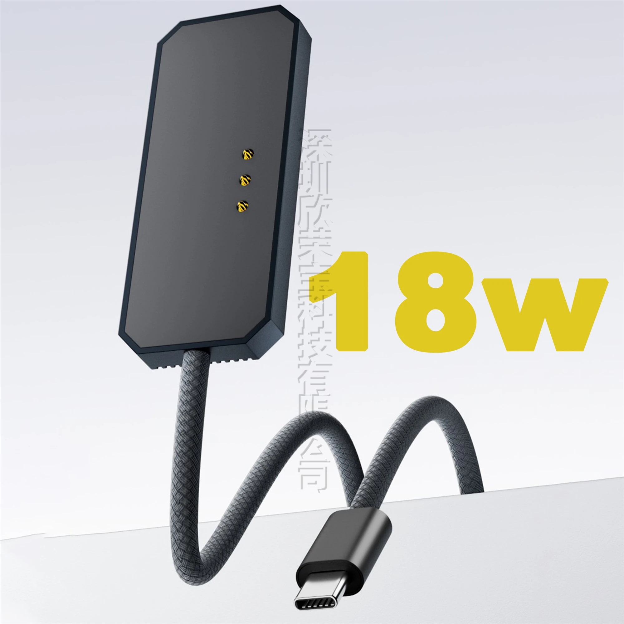 Dual-Port Magnetic Wireless Charger with Fast USB-C Charging Cable