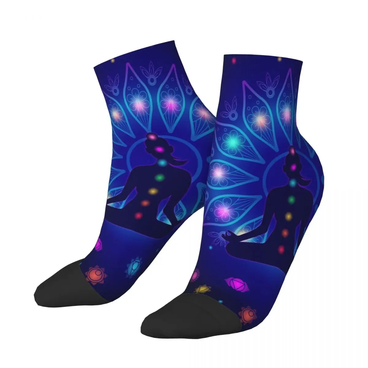 

Chakras Socks Short Unique Casual Breatheable Adult Ankle Socks