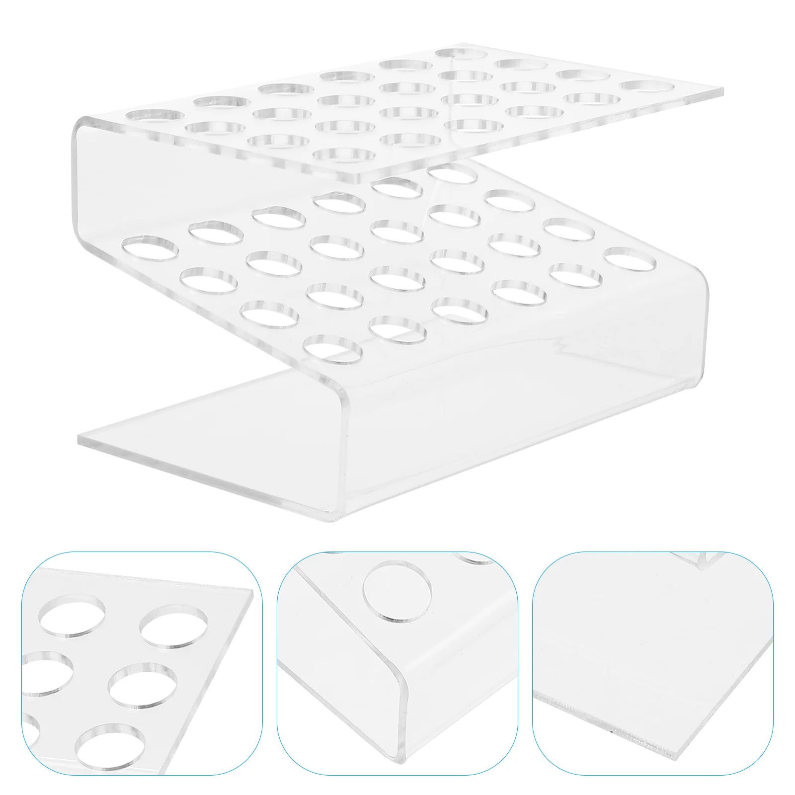 

Acrylic Display Stand Rack Eyebrow Brush Holder Clear Storage Paintbrushes