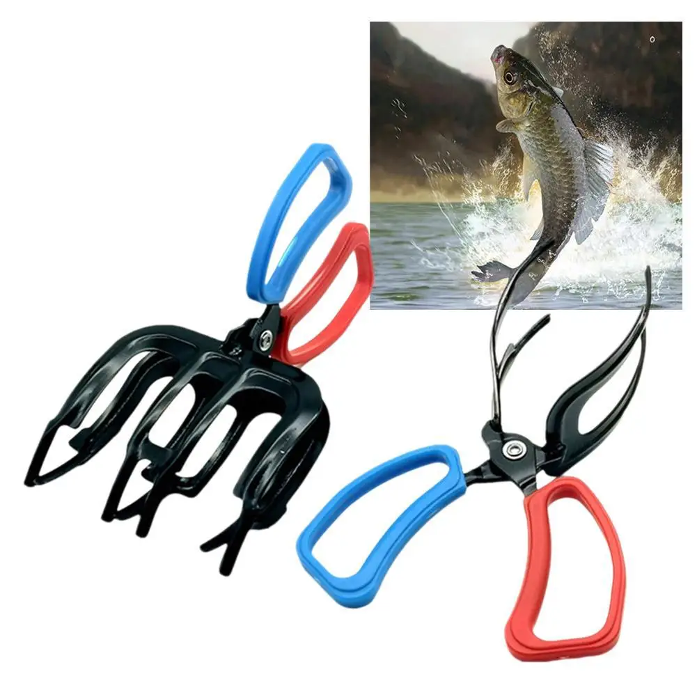 

Tridentate Fishing Pliers Metal Fish Control Clamp Claw Tong Grip Tackle Kitchen Tool Control Forceps For Catch Fish 2 Size