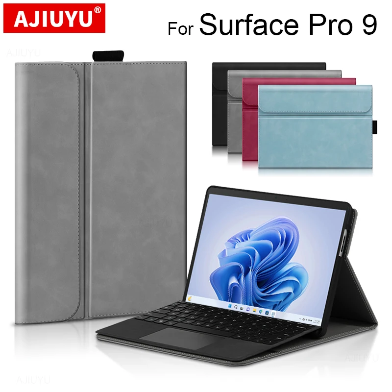 Custodia In Pelle Flip Cover Per Microsoft Surface Pro 8 6 5 4 3 7 Plus Custodia Per Tablet Per Surface Go 2 3 Custodia Custodia Impermeabile