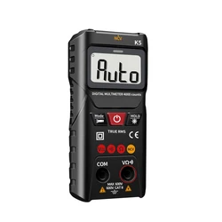Advanced Digital Multimeter with Intelligent Auto/Manual Modes for Voltage and Resistance Measurement (Black)