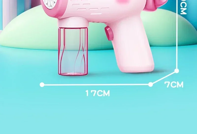 Automatic Unicorn Bubble Machine Soap Blower Outdoor Bubble Gun_voghion.com