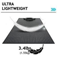 Panneau solaire flexible 100W/200W/300W/400W, étanche IP67, ultra-léger, kit de panneaux solaires hors réseau, chargeur solaire pour balcon, maison, camping-car, camping, alimentation énergétique extérieure 5