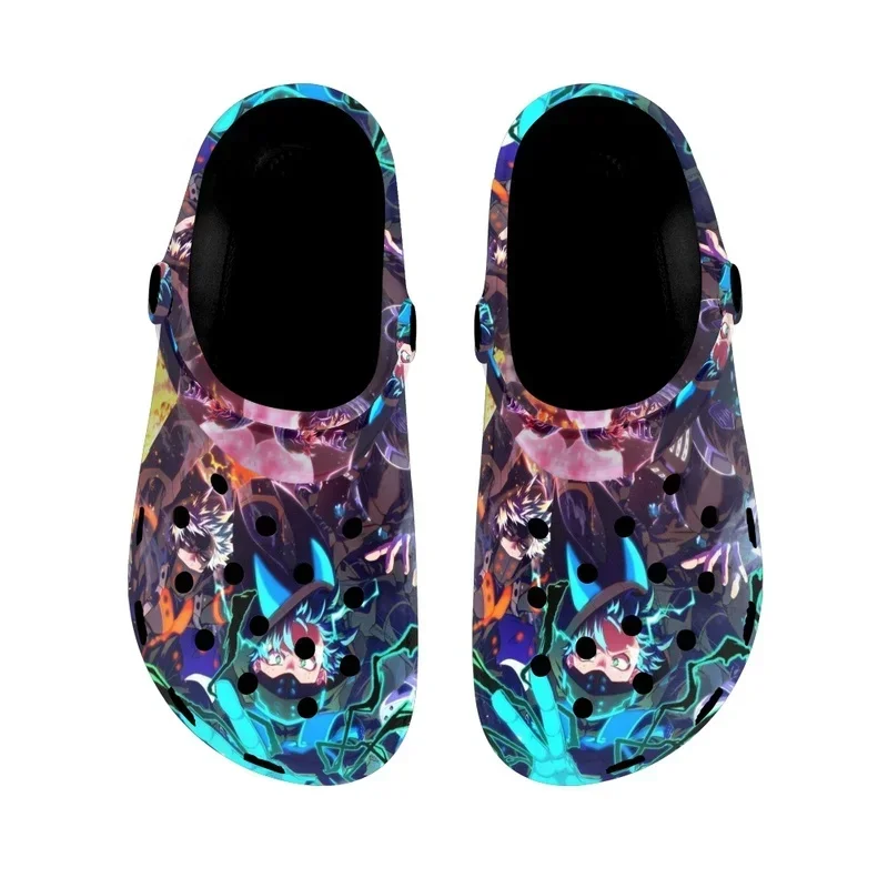 Anime My Hero Academia Summer Women's Slippers Breathable Mules Male Garden Slides Casual Beach Sandals Zapatos