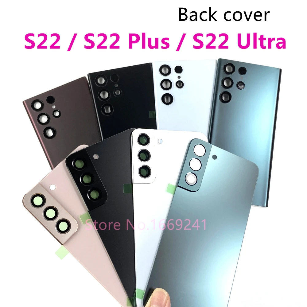 galaxy s22 ultra leather case For SAMSUNG Galaxy S22 Ultra S908 S22+ Plus S906 S22 S901 5G Housing Back Cover Glass Battery Rear Case Plastic Door Lid Parts classic galaxy s22 ultra case