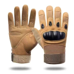 Breathable Touch Screen Motorcycle Riding Gloves - Full Finger Summer Moto Gloves - M (Brown)