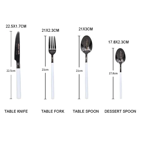 

Nordic Stainless Steel Cutlery Set Fork Spoon Knife Sets 4 16 24/Pcs Dining Table Set Chopsticks Silverware Gift Sets