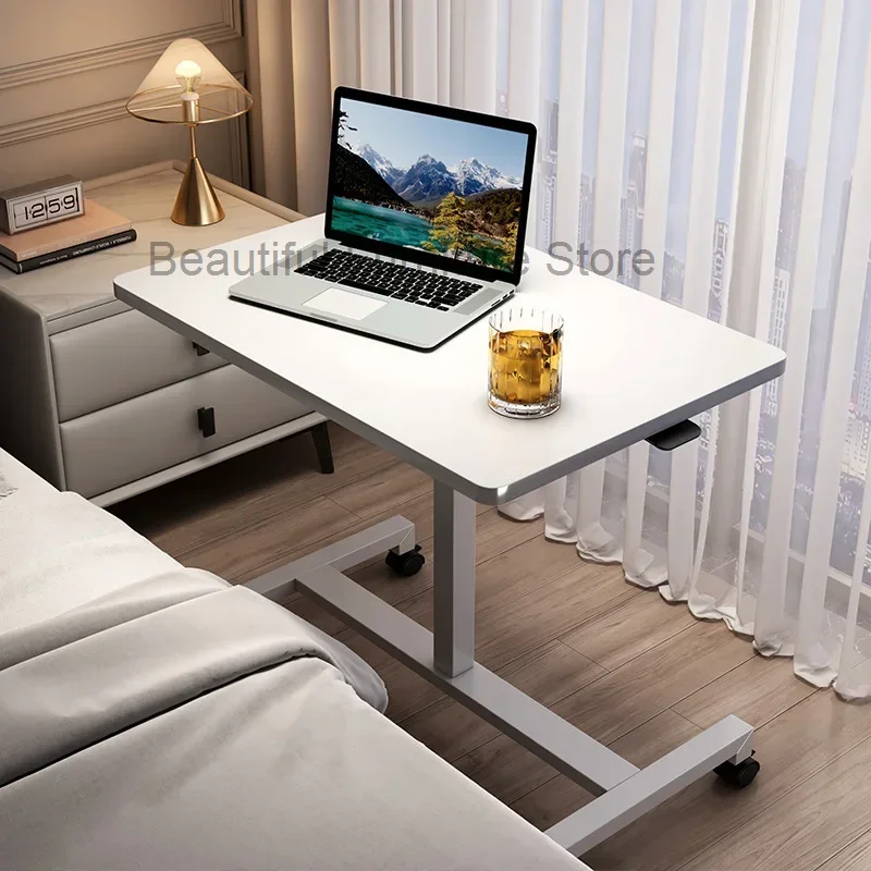 리프팅 데스크탑 컴퓨터 책상, 이동식 레이지 침대 침대 머리맡 테이블, 가정용 스탠딩 소형 테이블, 침실 및 가정용 학생 책상 