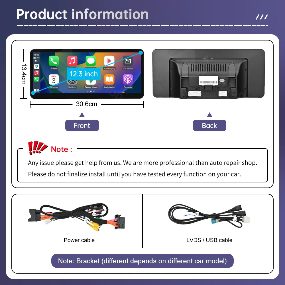 Nueva pantalla táctil Linux de 12,3 pulgadas para Mercedes Benz W205 GLC C V clase V447 GLA CLA NTG5.0 2015-2019 Carplay inalámbrico Android Auto 6
