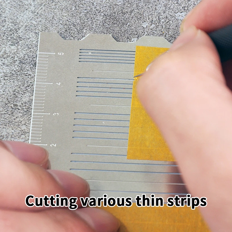 Detailing Tool For Model Making Crafts & Sewing Precision Line Carving Tapered Template Ruler For Hobby Assembly Collectibles