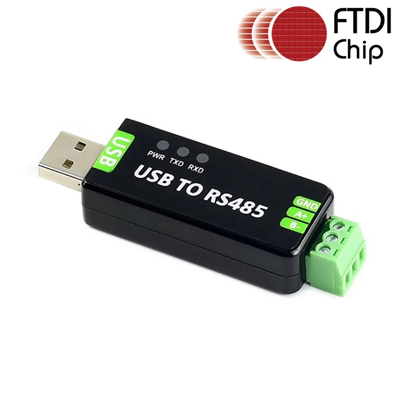 

USB TO RS485 485 Serial Converter 3 Pins 3P Communication FTDI Adapter with TXD RXD LED ESD Protect