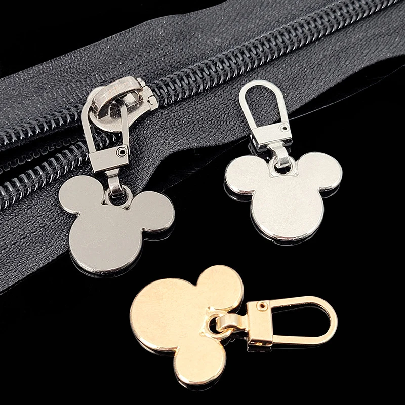 5Pcs Detachable Zipper Puller Tab Cartoon Multi-functional Bag School Bag Clothes Universal Zipper Alloy Head