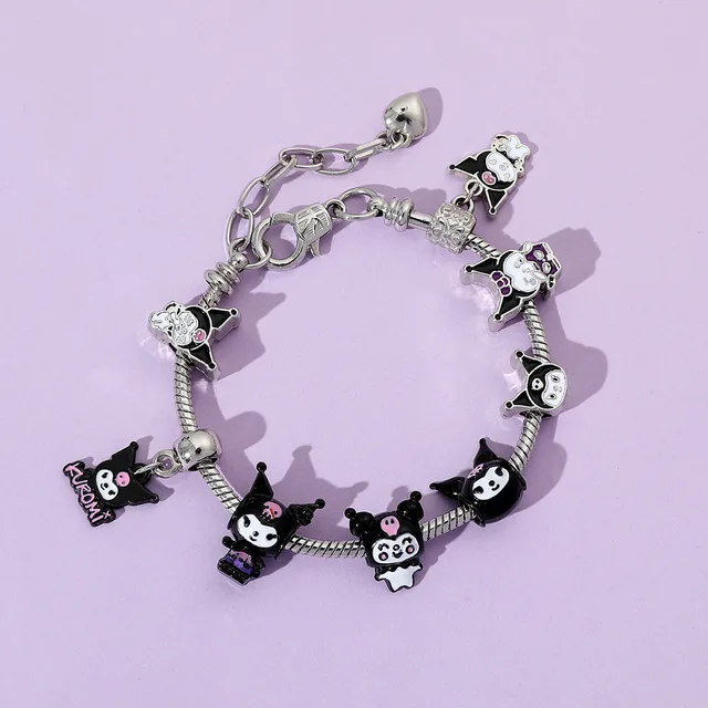 1pc Cute Anime Sanrio Christmas Style Bracelet, Cute Hello Kitty Kuromi  Melody Charms Beads Bracelet, Simple Y2K Jewelry Accessories, Ideal choice  for