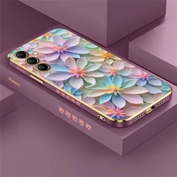 Floral Pattern Soft Silicone Plating Phone Case - Samsung A81 (Purple - 680)
