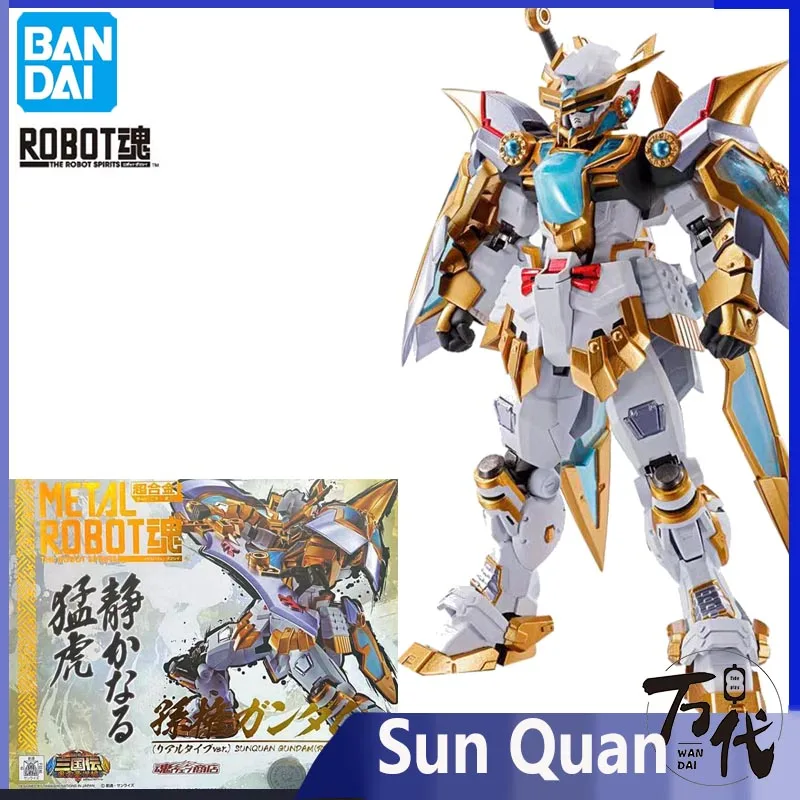 

Original BANDAI METAL ROBOT Sun Quan Authentic Collection Three Kingdoms Figures PVC Action Assemble Model Toys