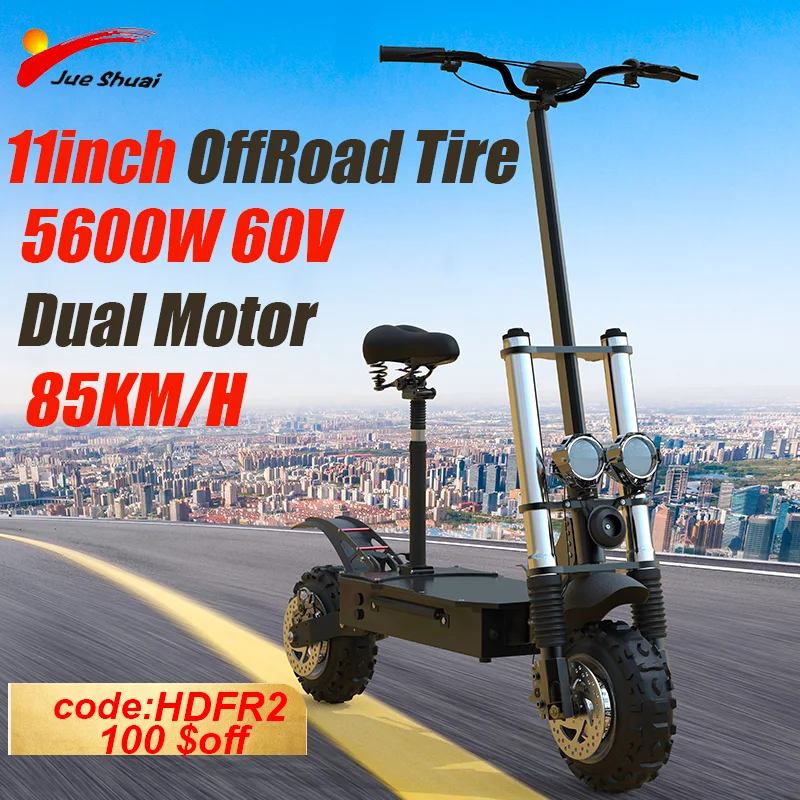 60v 5600w Dual Motor Electric Scooter For Adults 80km/h Max Speed E