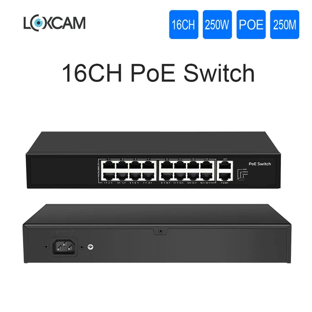 48v Network Poe Switch With 4/8/16ch 10/100mbps Ports Ieee 802.3 Af/at Over  Ethernet Ip Camera/wireless Ap/cctv Camera System - Transmission & Cables -  AliExpress
