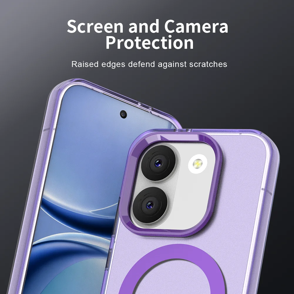 Luxury Armor Shockproof Matte Hard Case with Magsafe Magnetic Wireless Charging Compatibility