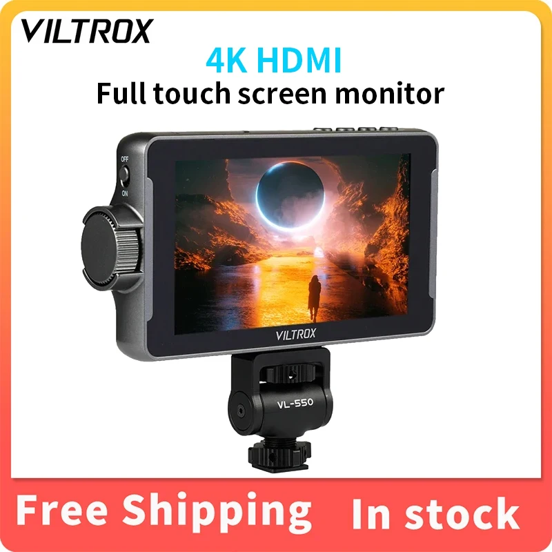 

VILTROX DC-550 Pro 5.5Inch 1920x1080 4K Profissional Portable Monitor With Stand HDMI Touch Screen Field 3D LUT Director Monitor