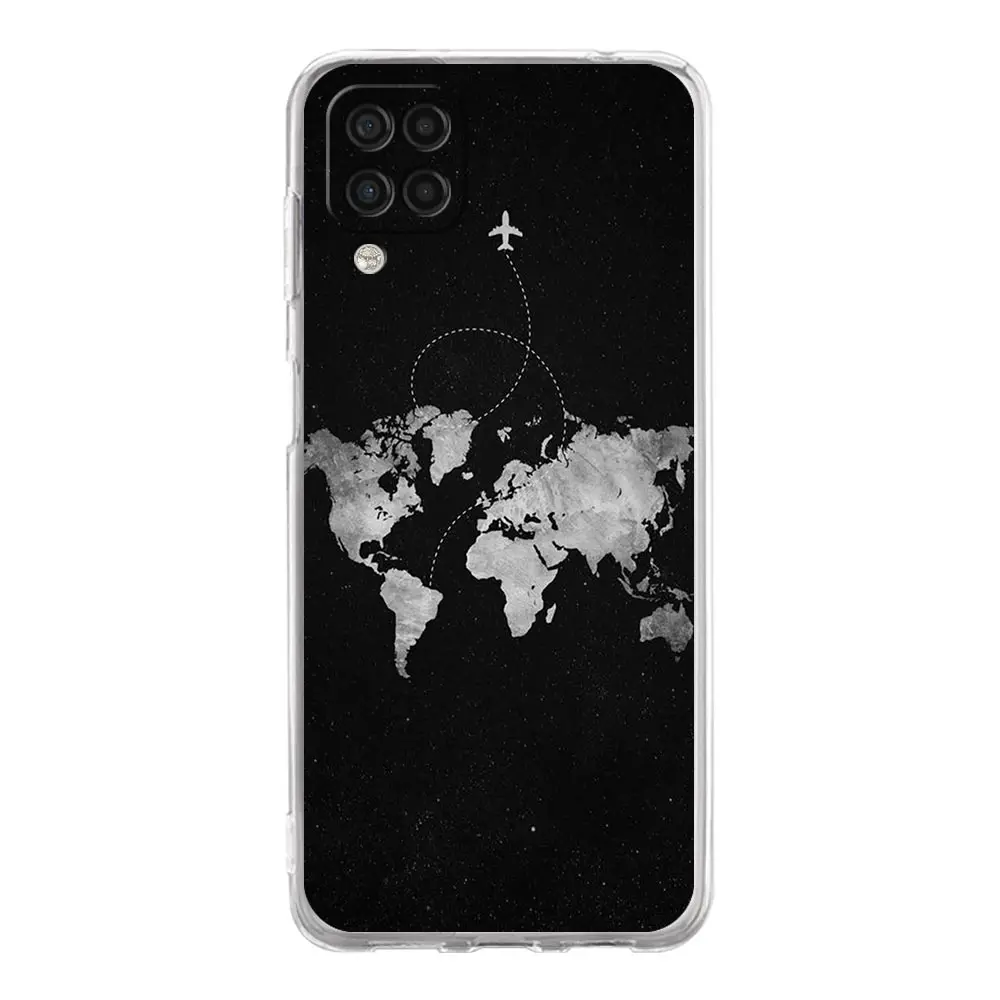 Cartoon World Map Scenery Phone Case