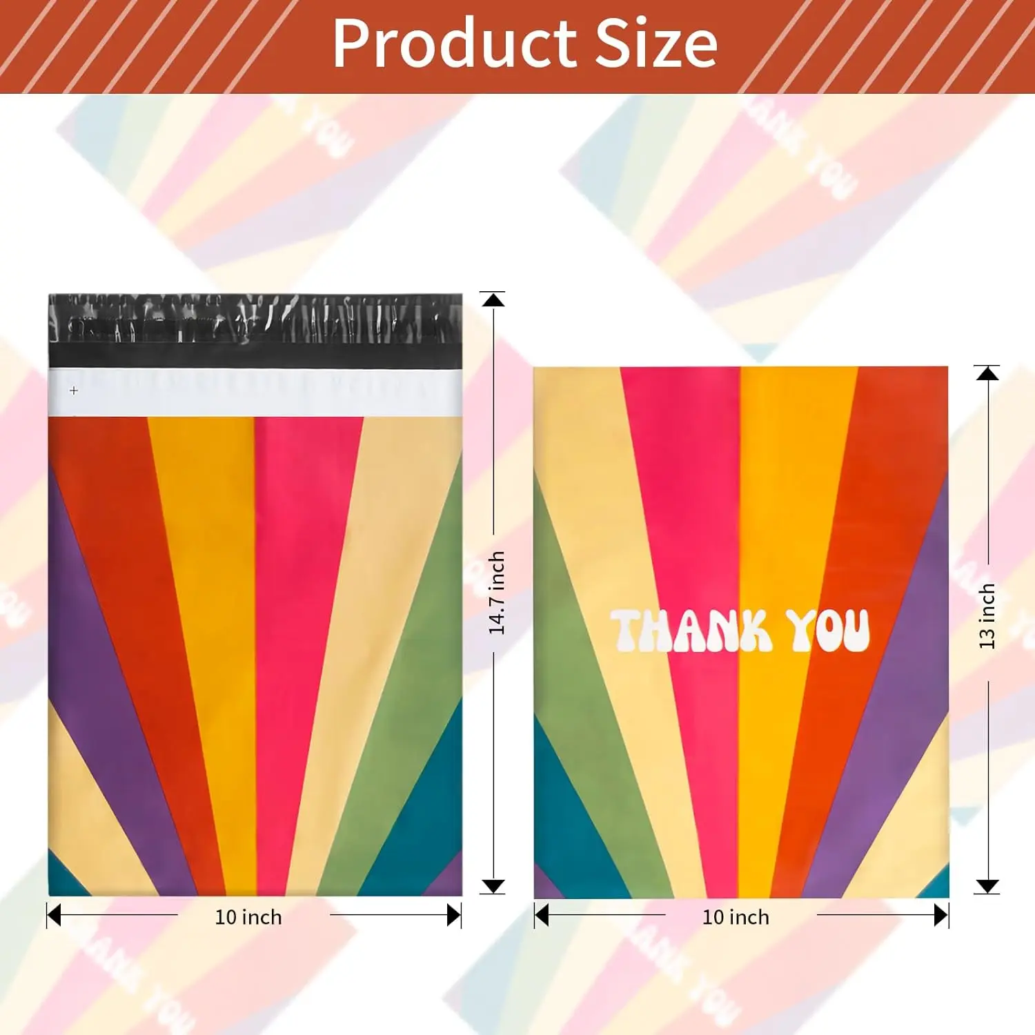 Bubble Mailers Foam Envelope Bags 50 PCS 10X13 Inch Fashion Shipping Envelopes Self-Seal Polymailers