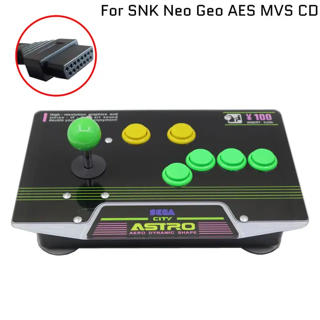 Neo Geo AES MVS CD SEGA Astro City Mini Controller 15Pin Hitbox 