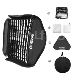 Original Foldable Softbox for Bowens Flash Holder Mount - Multiple Sizes Available (Softbox with Grid)