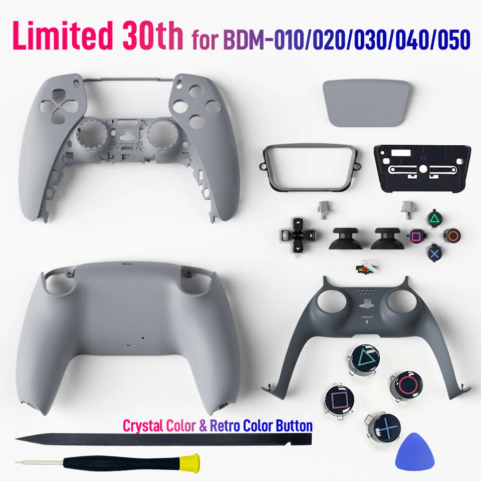 Limited 30th Anniversary for PS5 Controller Shell Back Front