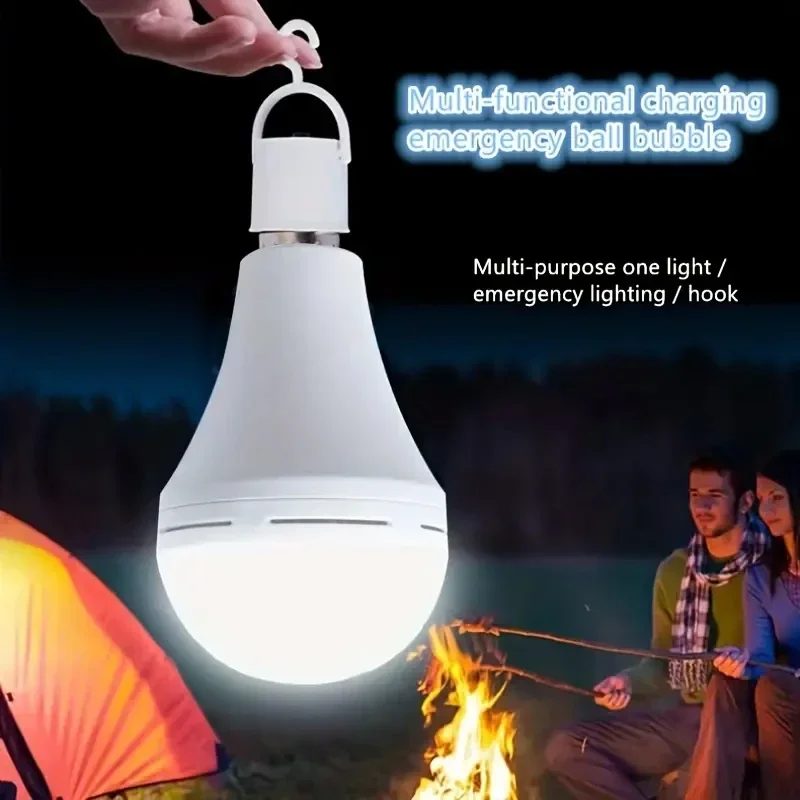 7W/9W/12W/15W LED 전구 E27 충전식 비상 전구 조명 AC220V 정전 비상용 야외 LED 소프트 전구