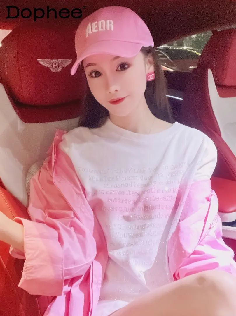 

Футболка женская с коротким рукавом и круглым вырезом, свободного покроя