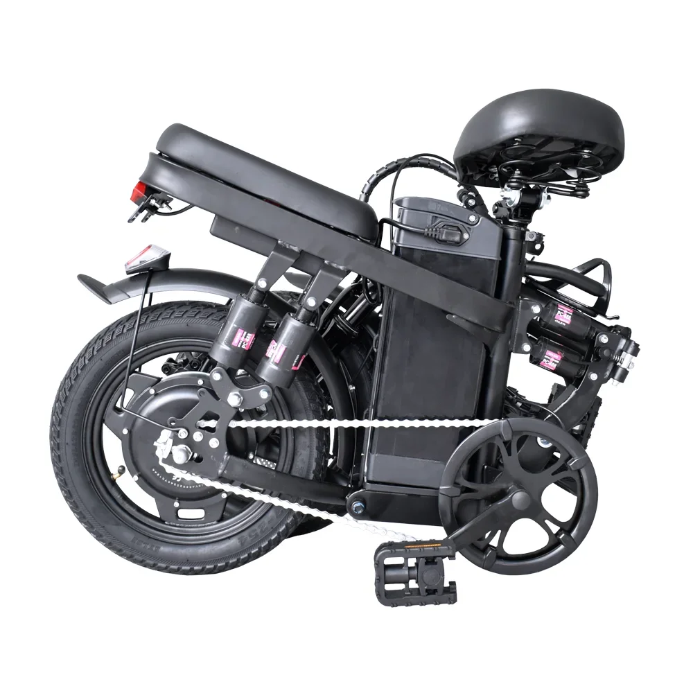 Description Picture 4 of itemElectric Bicycle New DEEPOWER 400w motor 48v15ah battery adult Electric bike 14 inch Convenient and portable Foldable E-bike