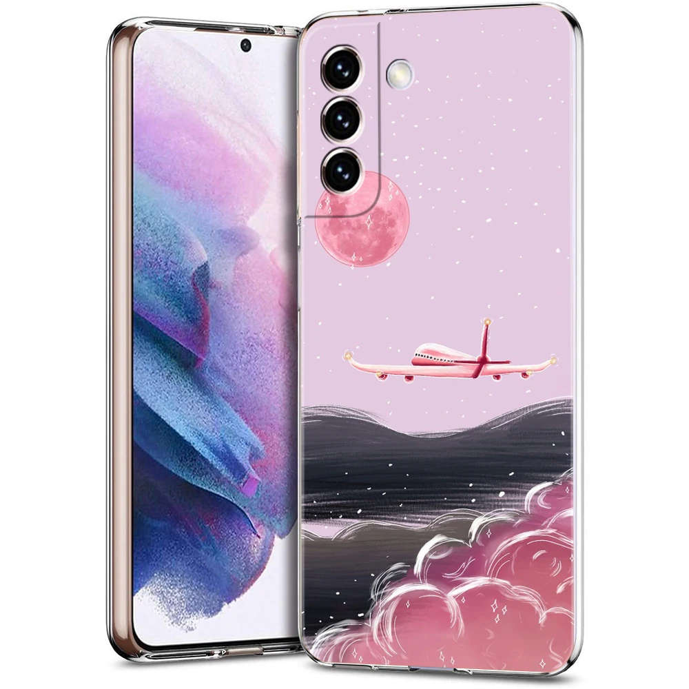 Clear Transparent Airplane Design Phone Case