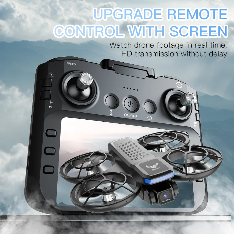 Motore brushless FPV con fotocamera 2026 SG800 Pro Mini Drone 8K con flusso ottico schermo 360 ° Flip giocattoli professionali per quadricotteri RC - immagine 4