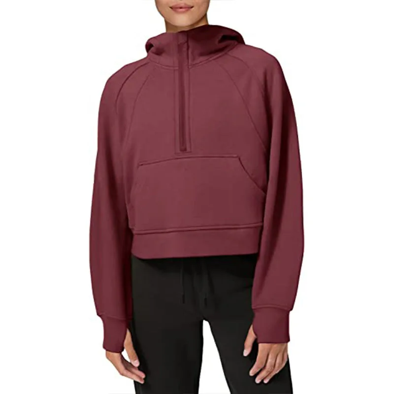 

Woman's Sweatshirts Solid Drop Shoulder Korean Female Zipper Hooded Pullovers 2022 Autumn Warm Casual Hoodies Women Tops