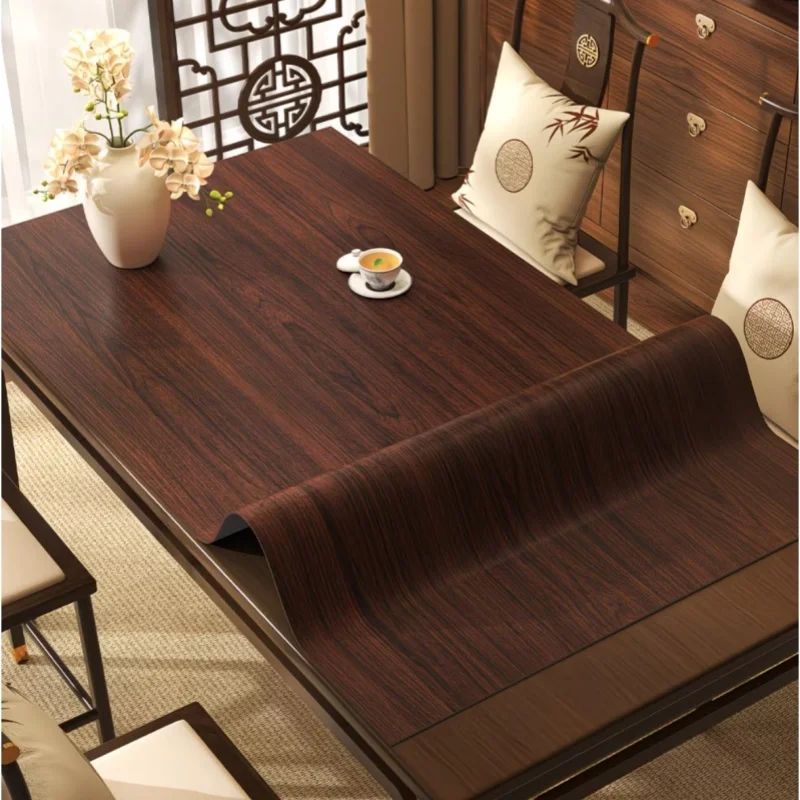 50x120cm 자체 접착식 나무 무늬 인조 가죽 스티커 내마모성 비닐 가죽 가구 자동차 시트 도어 패널 리모델링용