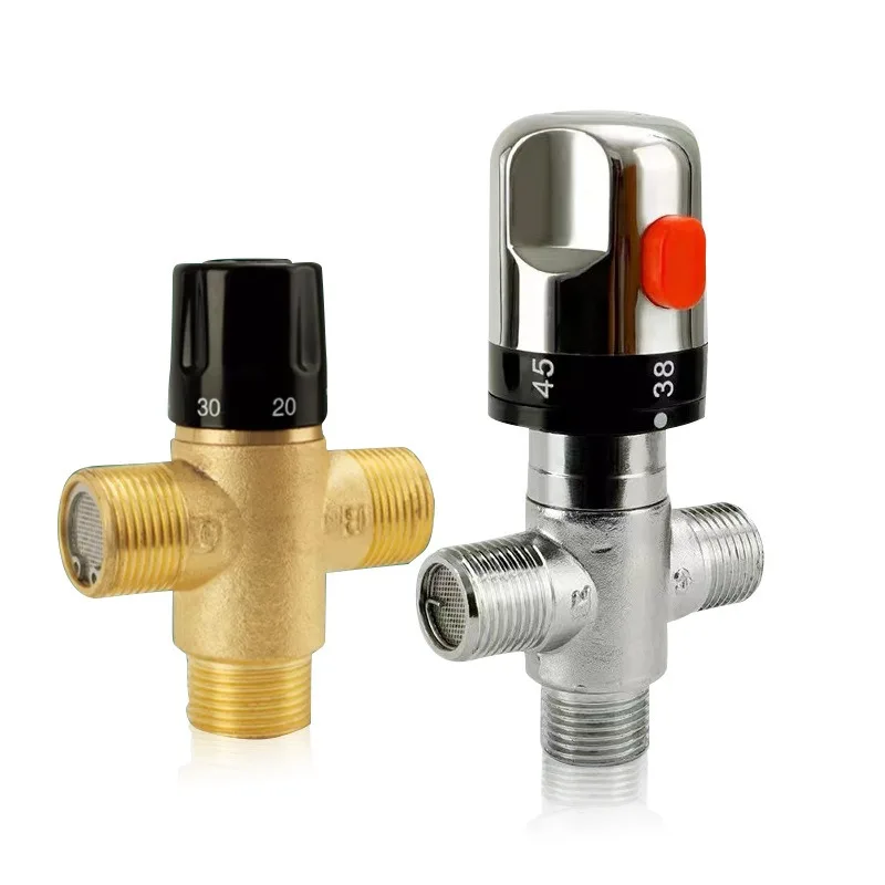 Two in one Out Cold and Hot Constant Temperature All Copper Thickened Three-way Valve Household Multifunctional Triangular Valve