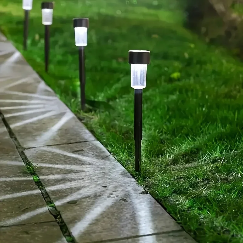 10 PCS Solar Garden Lights – Semi-Embedded Outdoor Pathway Lights 4