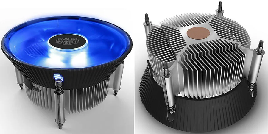 Intel, 120mm, Luz Azul, Ventilador Silencioso para