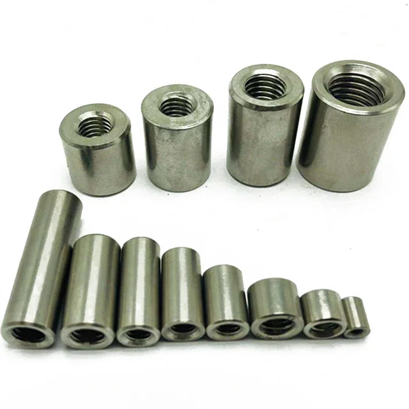 Manicotti Tondi Con Filettatura Interna, In Acciaio Inox A2/V2A, Manicotti Di Collegamento, Dadi Distanziatori, Dado Lungo (M8 X 40 Mm, 100 Pezzi