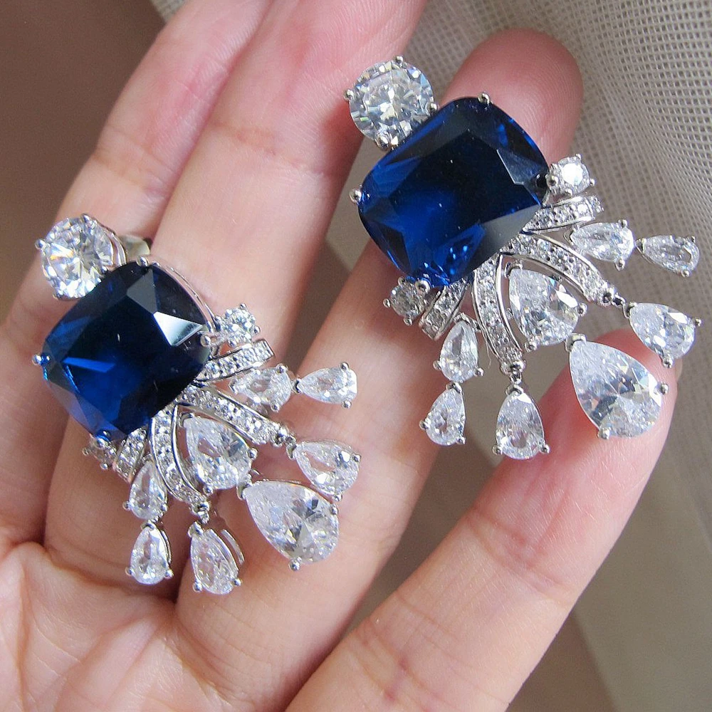 earrings blue