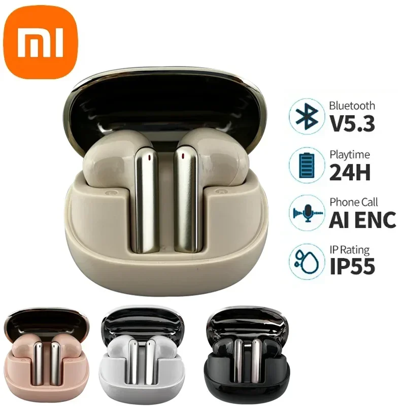 

Xiaomi Buds 3/4 Pro TWS Earphones Bluetooth 48dB Active Noise Cancellation Wireless Earphones HiFi Sound 38 Hours Battery Life