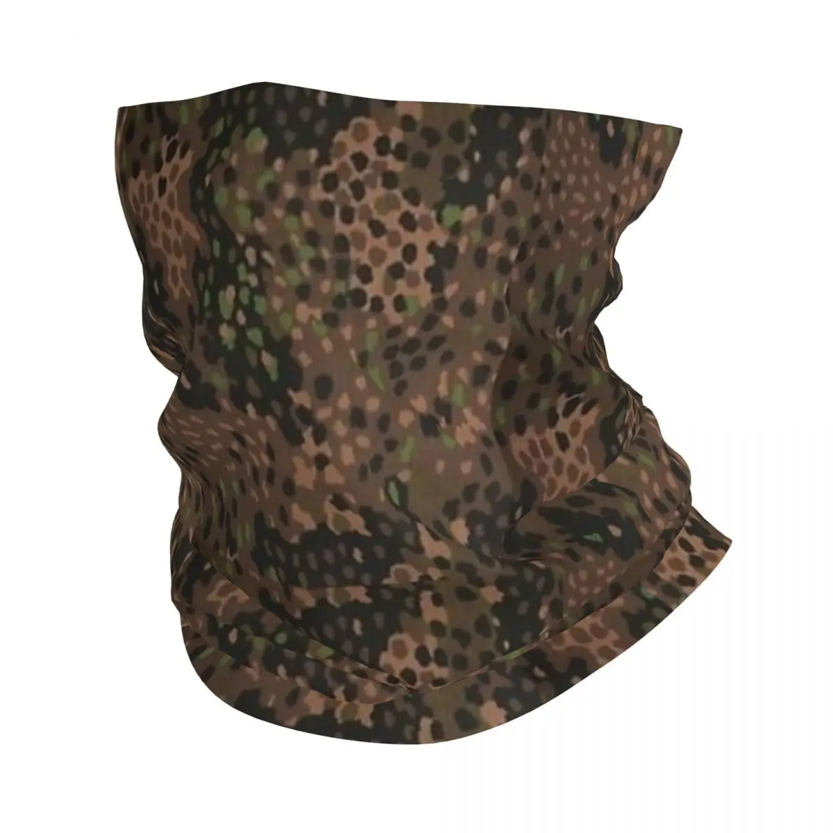

German Pea Camouflage Camo Bandana Neck Gaiter Germany Military Balaclavas Face Scarf Headwear Fishing Unisex Adult Windproof