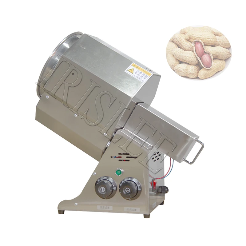 

Coffee Roaster Fuel Gas Direct Fire Nuts Grain Soybean Beans Peanut Sesame Roasting Baking Machine 220V