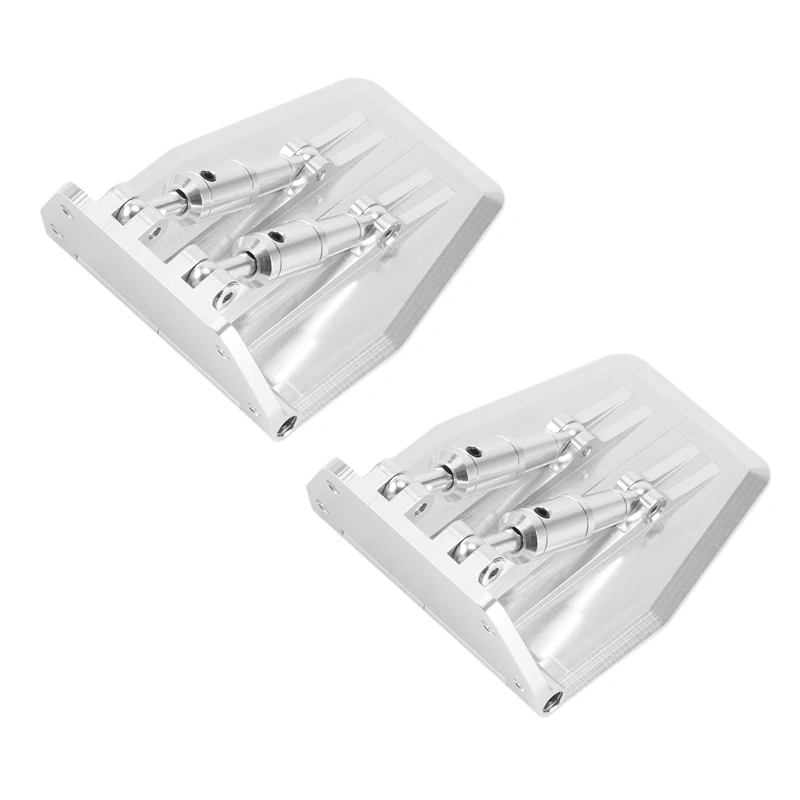

2Pcs Metal Adjustable Trim Tabs 69X57X30mm for Nitro Gas RC Model Boat