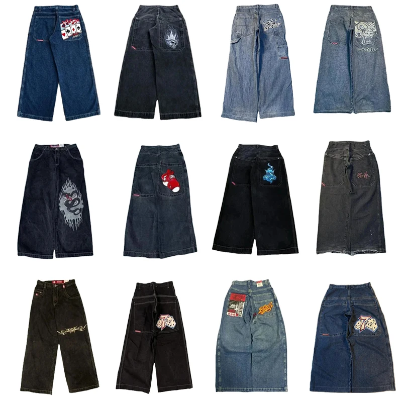 Джинсы JNCO Y2K мужские с широкими штанинами
