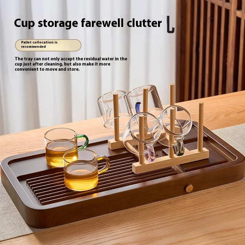 Gianxi Glass Small Tea Cup Make Tea Heat-Resistant Household Kung Fu Set Transparent Single Drinking Strap Coffee Cup